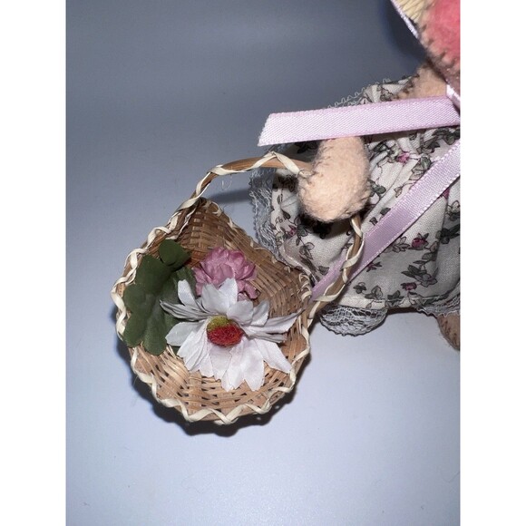 Annalee Dolls 7" Garden Club Mouse 1996 With Basket And Flower - Picture 3 of 10